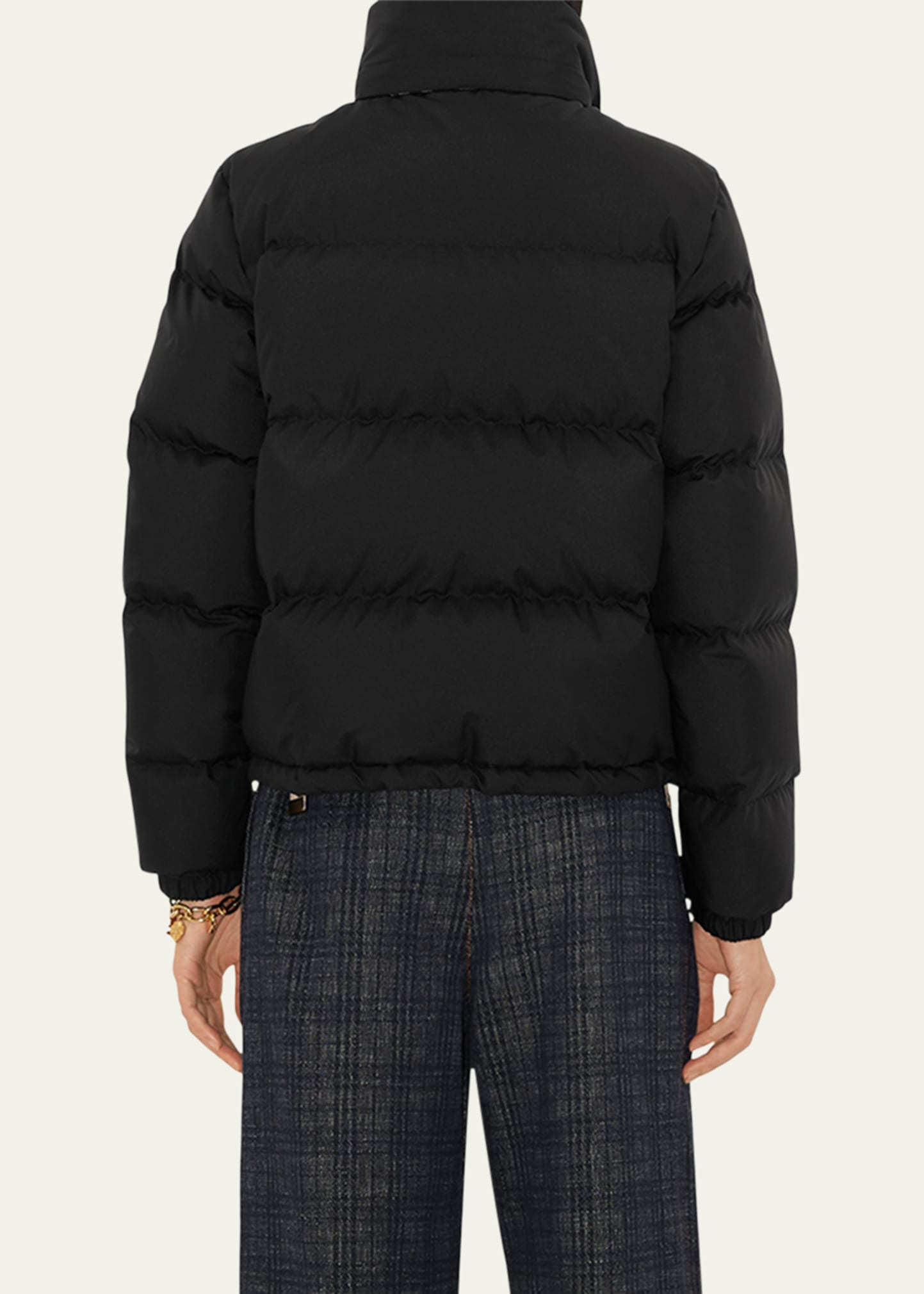 Ambleside Check Zipper Puffer Jacket With Hood - 3