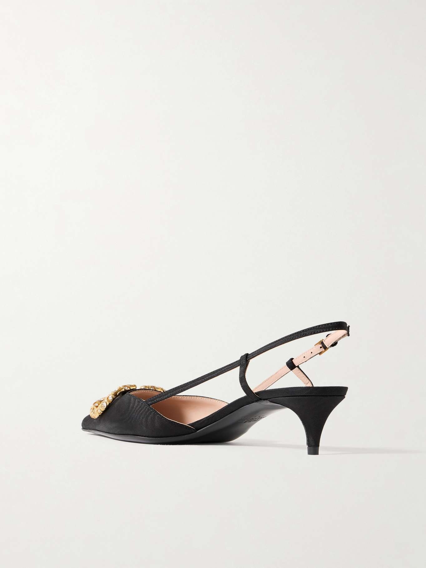 Vlogo 40 moire slingback pumps Black - 3