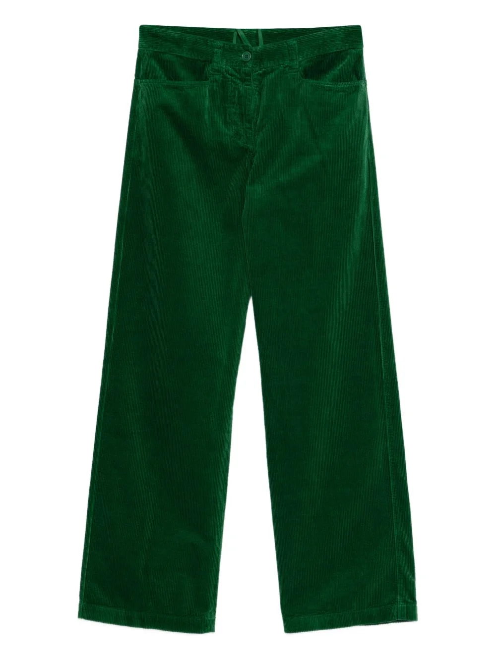 corduroy-texture trousers - 1
