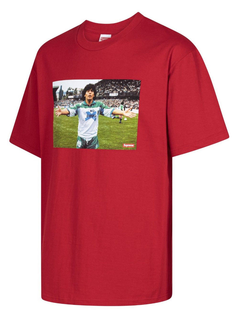 Supreme Maradona photo-print T-shirt outlook