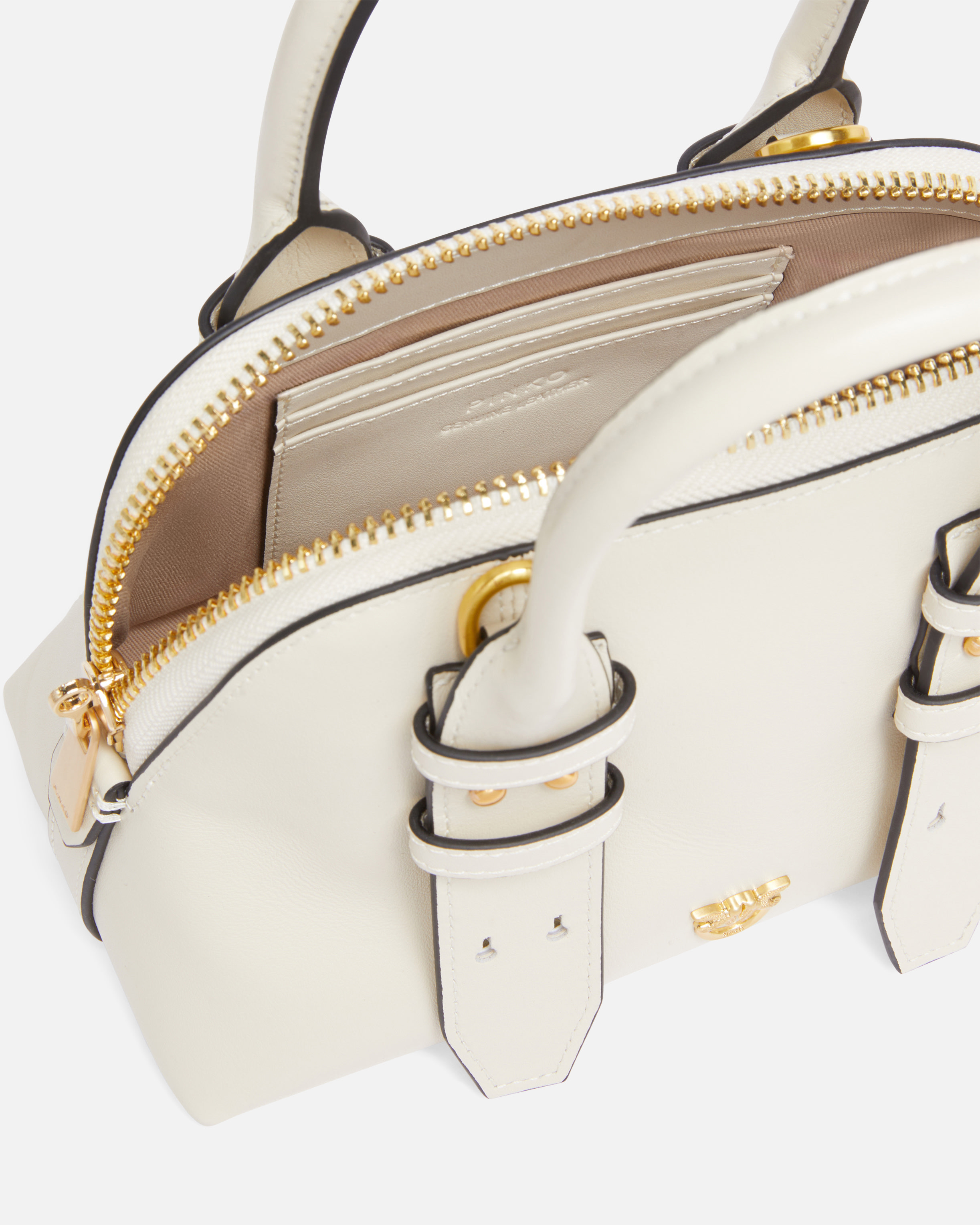 LEATHER MINI ESCAPE BAG BOWLING BAG - 4
