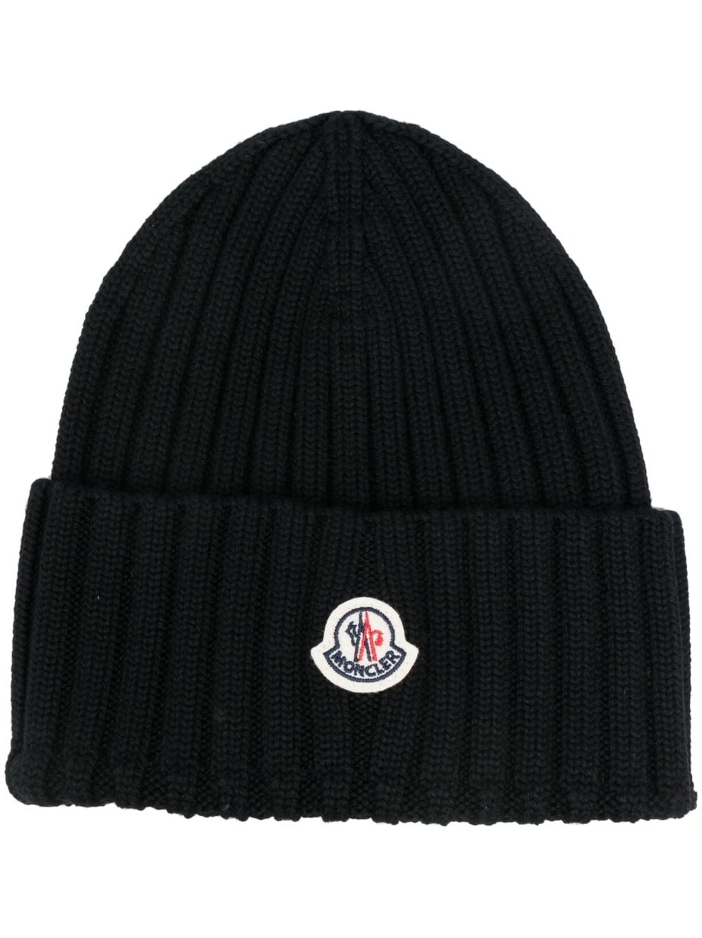 ribbed-knit virgin wool beanie - 1