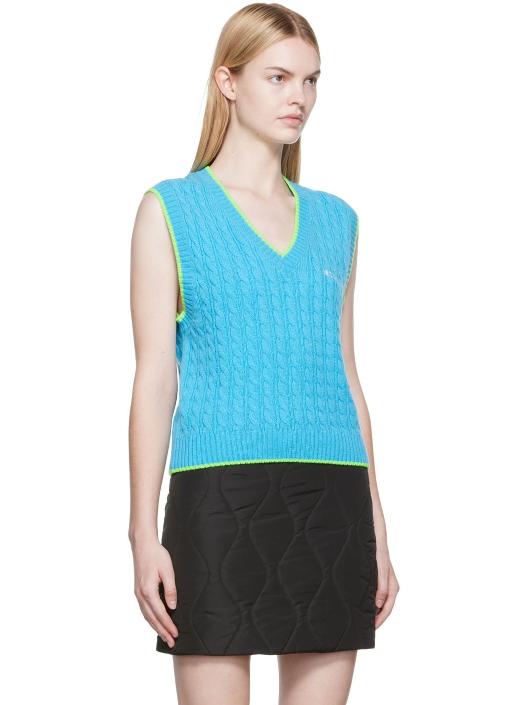 Blue Wool Vest - 2
