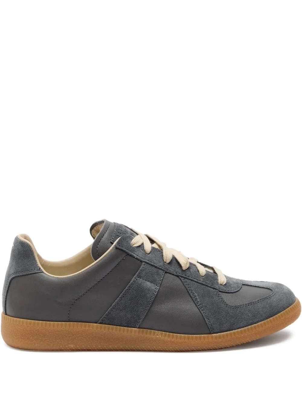 Replica suede-panel sneakers - 1