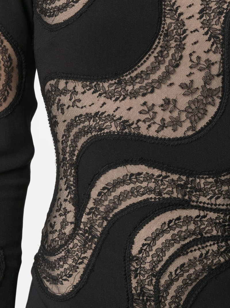 Makenzie wave lace-insert dress 5