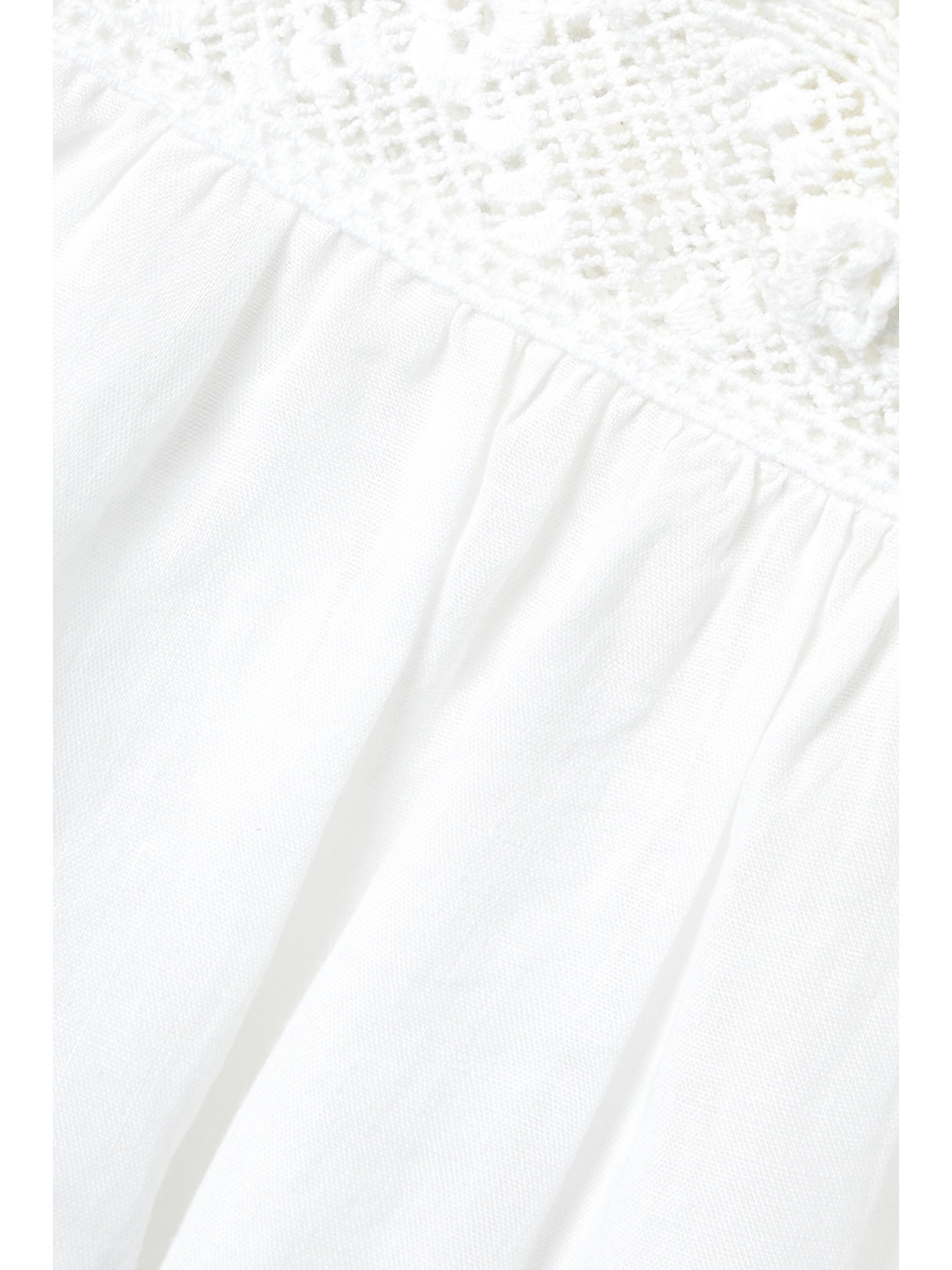 Aphra Crochet-trimmed Ramie Top - 4