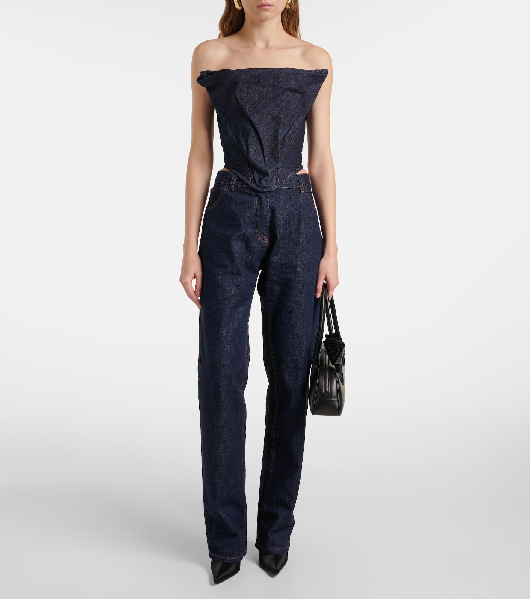 RE25 denim corset top - 2
