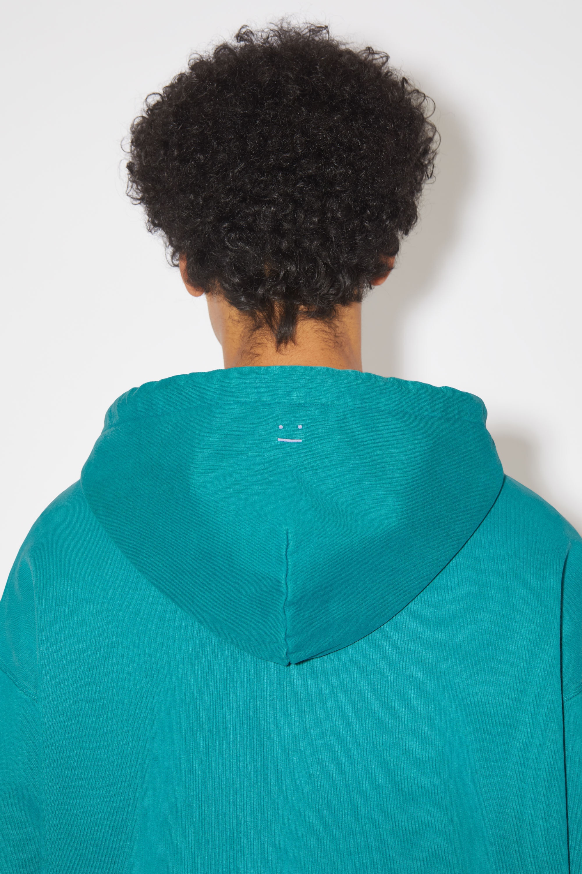 Hooded zippered sweatshirt - Relaxed fit - Sea green - 4