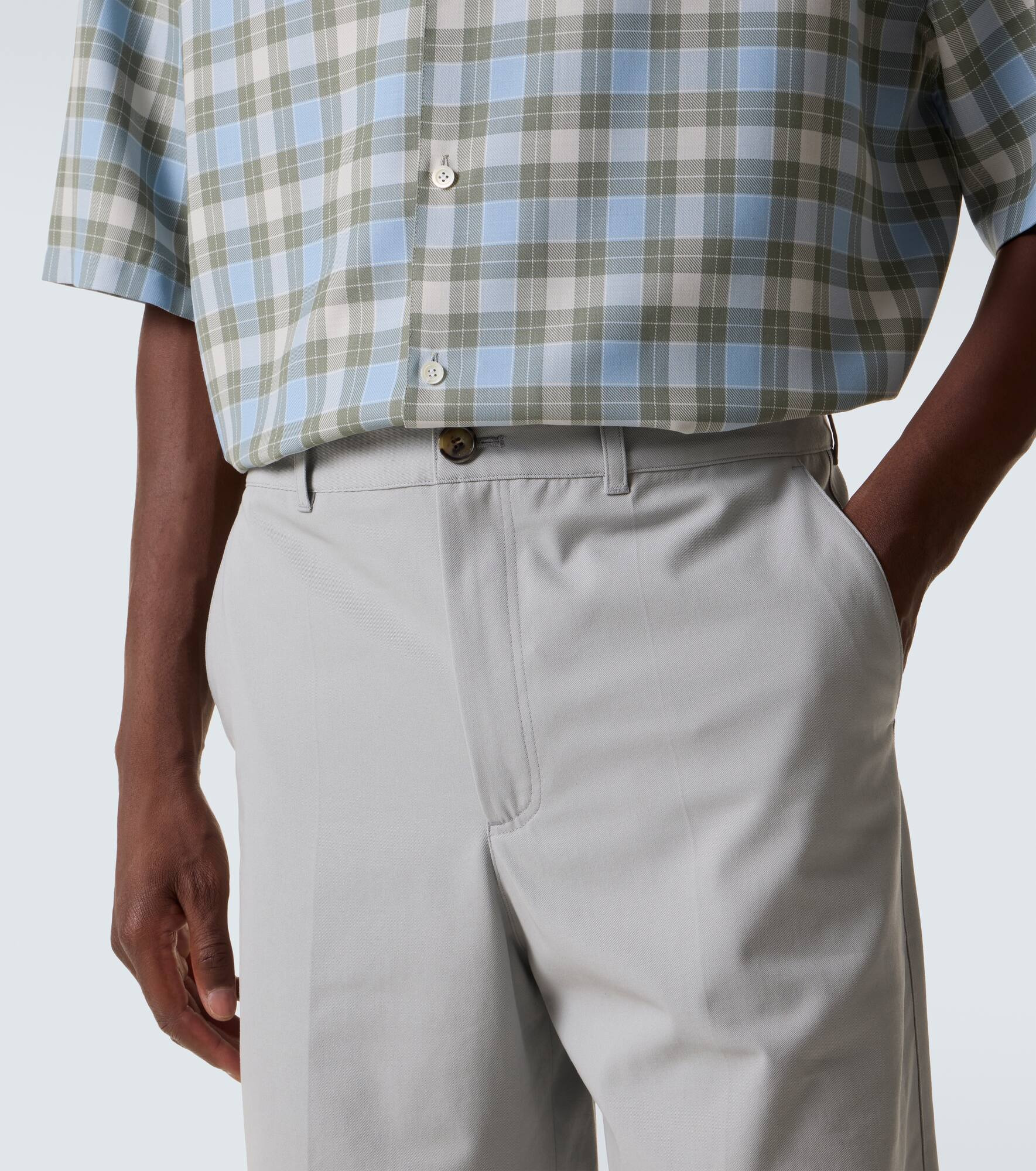Anagram cotton twill shorts - 5