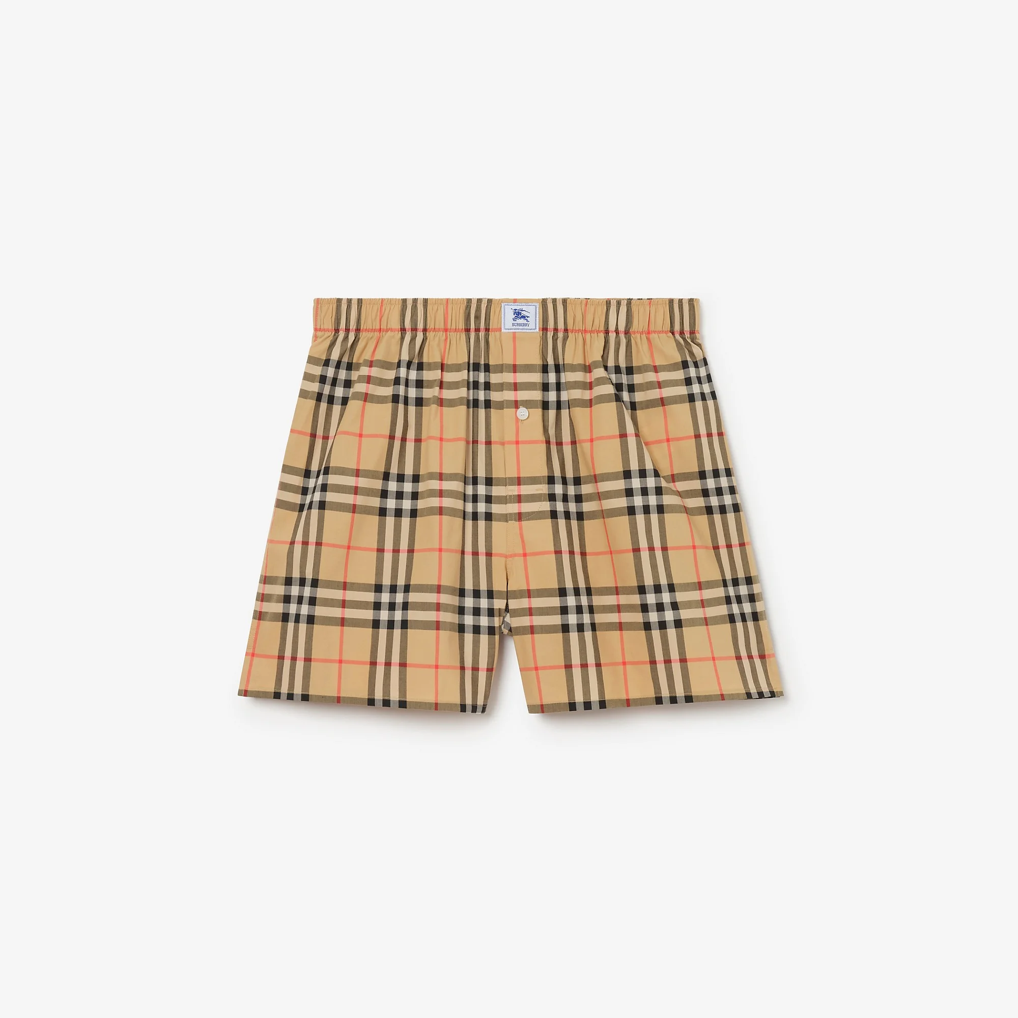 Check Cotton Boxer Shorts - 1