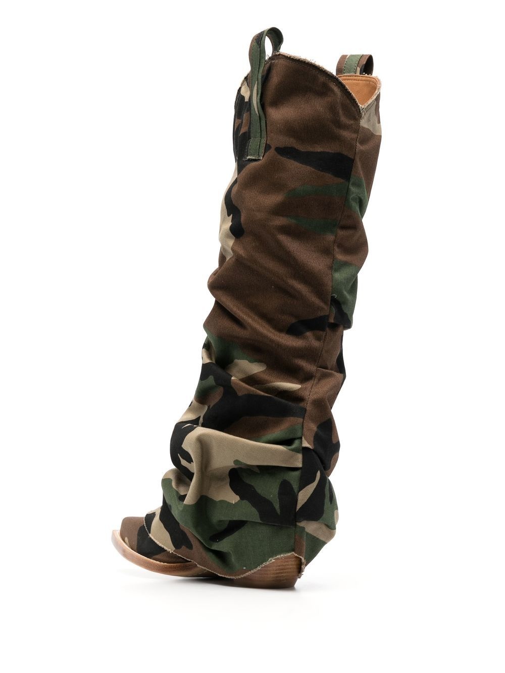 camouflage-print 55mm knee-high boots - 3