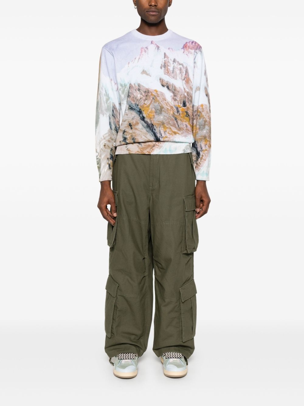 cotton cargo pants - 2