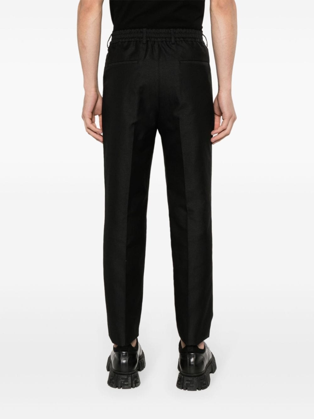 pleat-detail trousers - 4