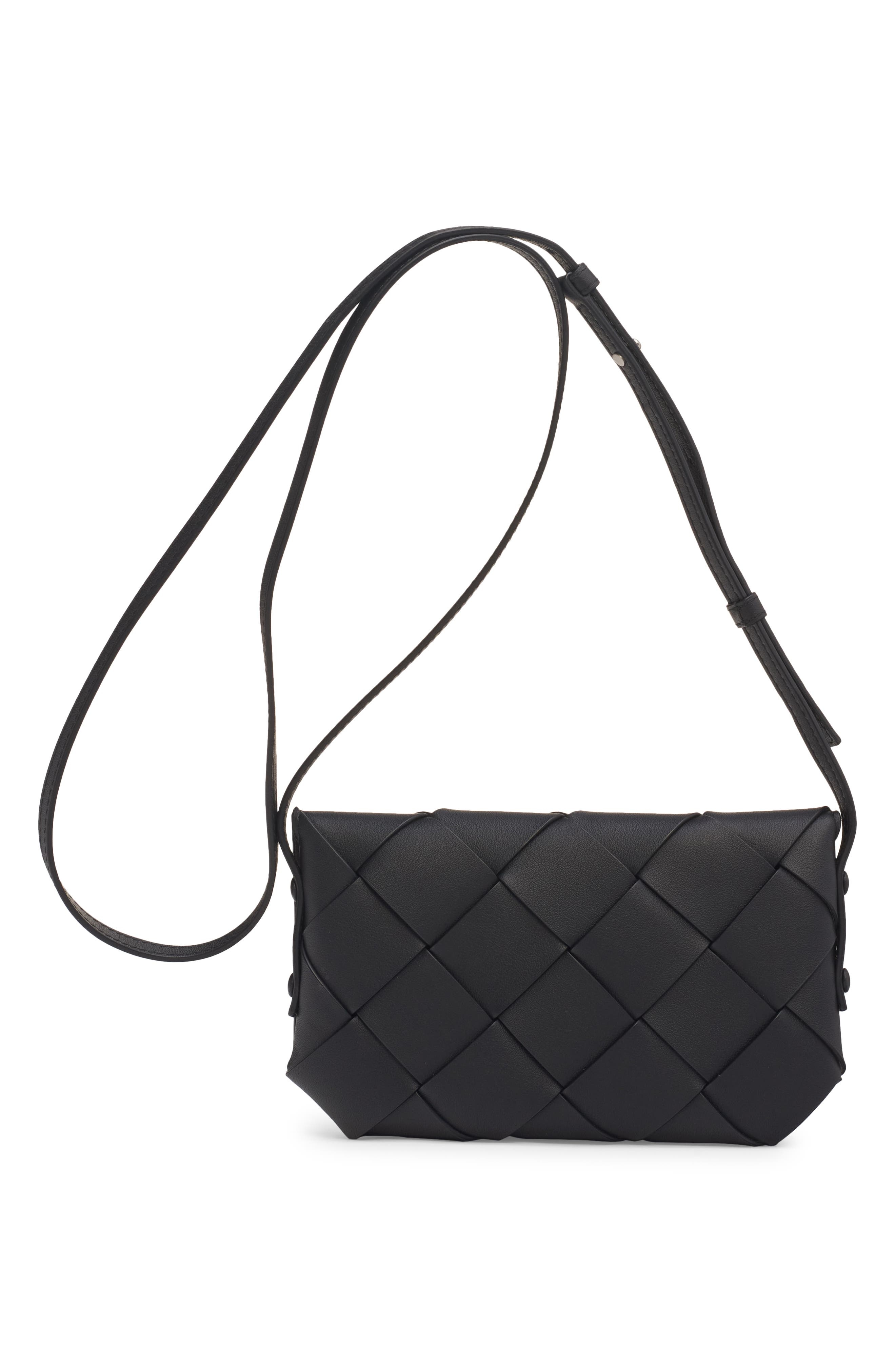 Bottega Veneta Diago Intreccio Leather Crossbody Phone Pouch in Ardoise-Silver at Nordstrom - 2