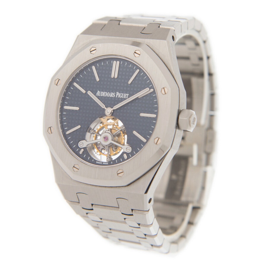 Audemars Piguet Royal Oak Tourbillon Blue Dial Steel Men's Watch 26510STOO1220ST01 - 3