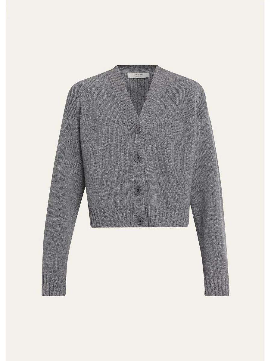 Enika Cropped Wool-Cashmere Cardigan - 1