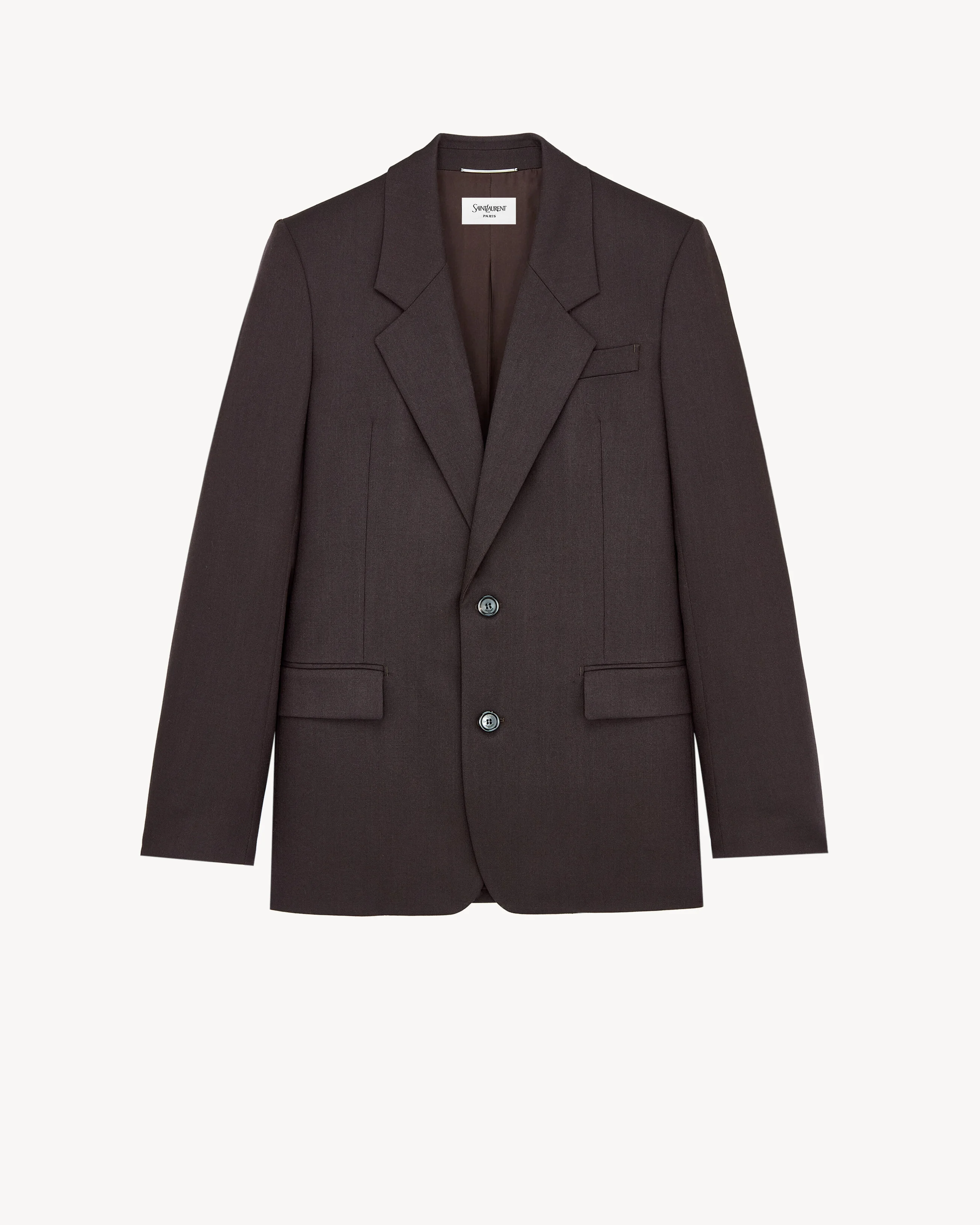 SINGLE-BREASTED JACKET IN WOOL - 1