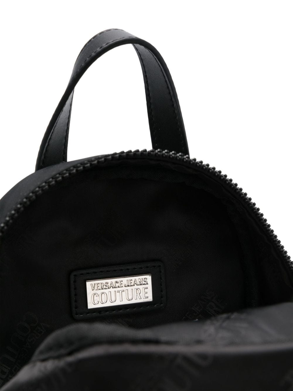 logo-lettering zipped backpack - 5