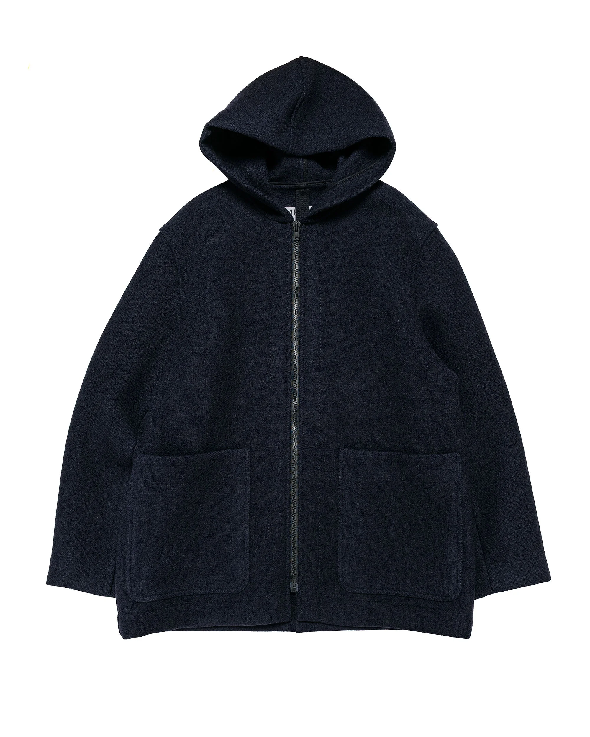 MHL Zip Through Duffle Double Wool Melton Dark Navy - 1