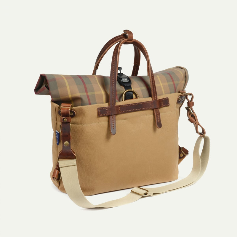 WOODY BUSINESS BAG - CHECK CAMEL 4