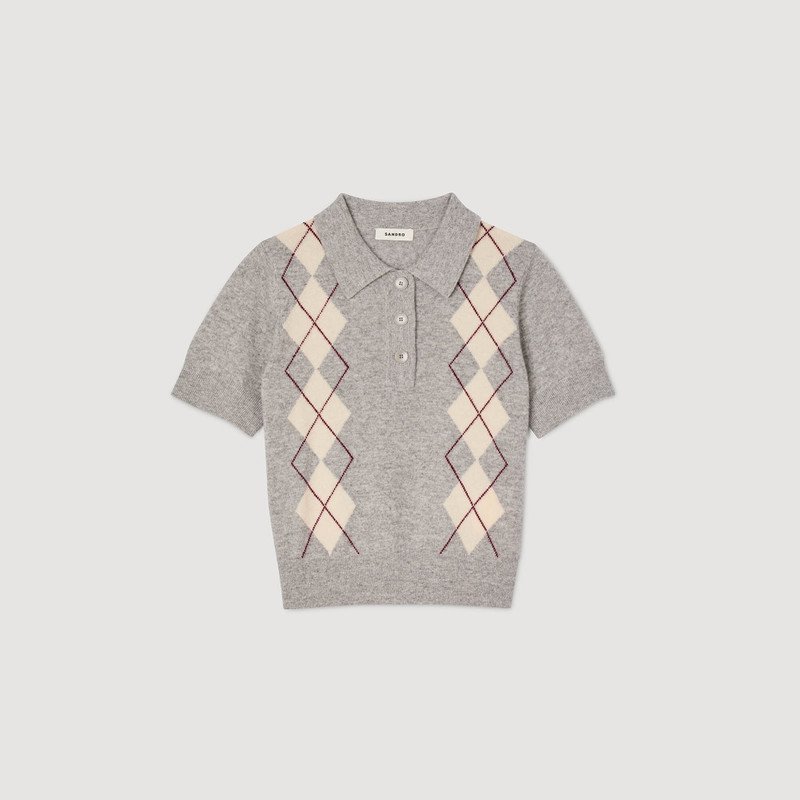 ARGYLE POLO SWEATER 1