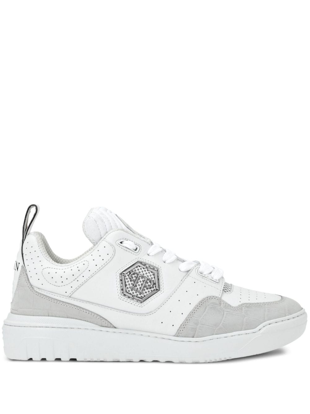 logo-plaque sneakers - 1