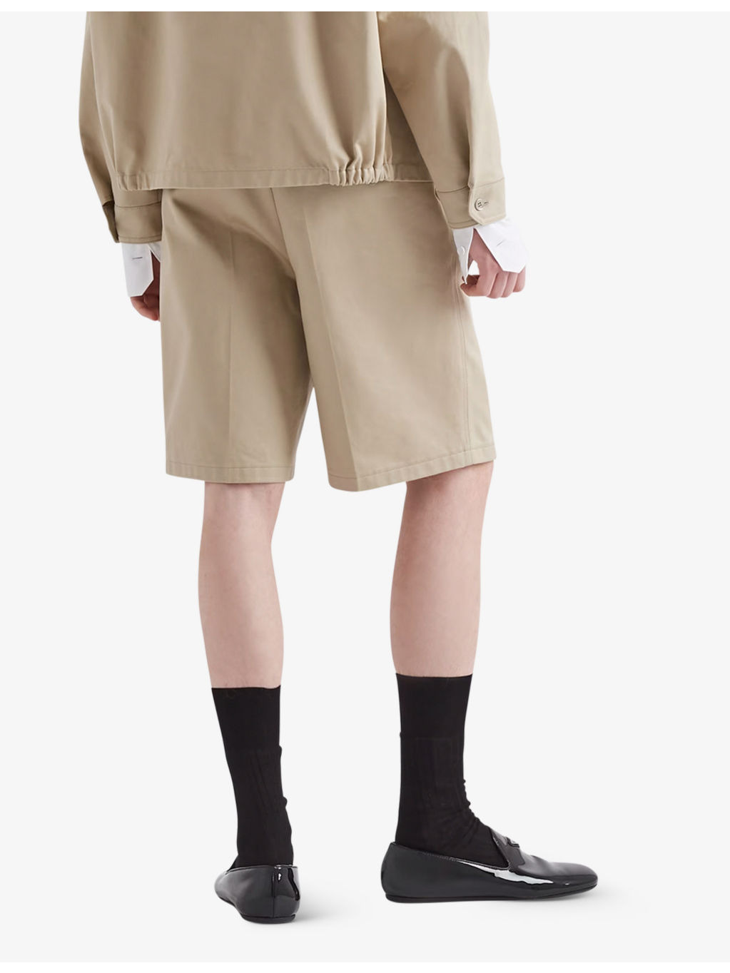 Bermuda brand-plaque cotton shorts - 3