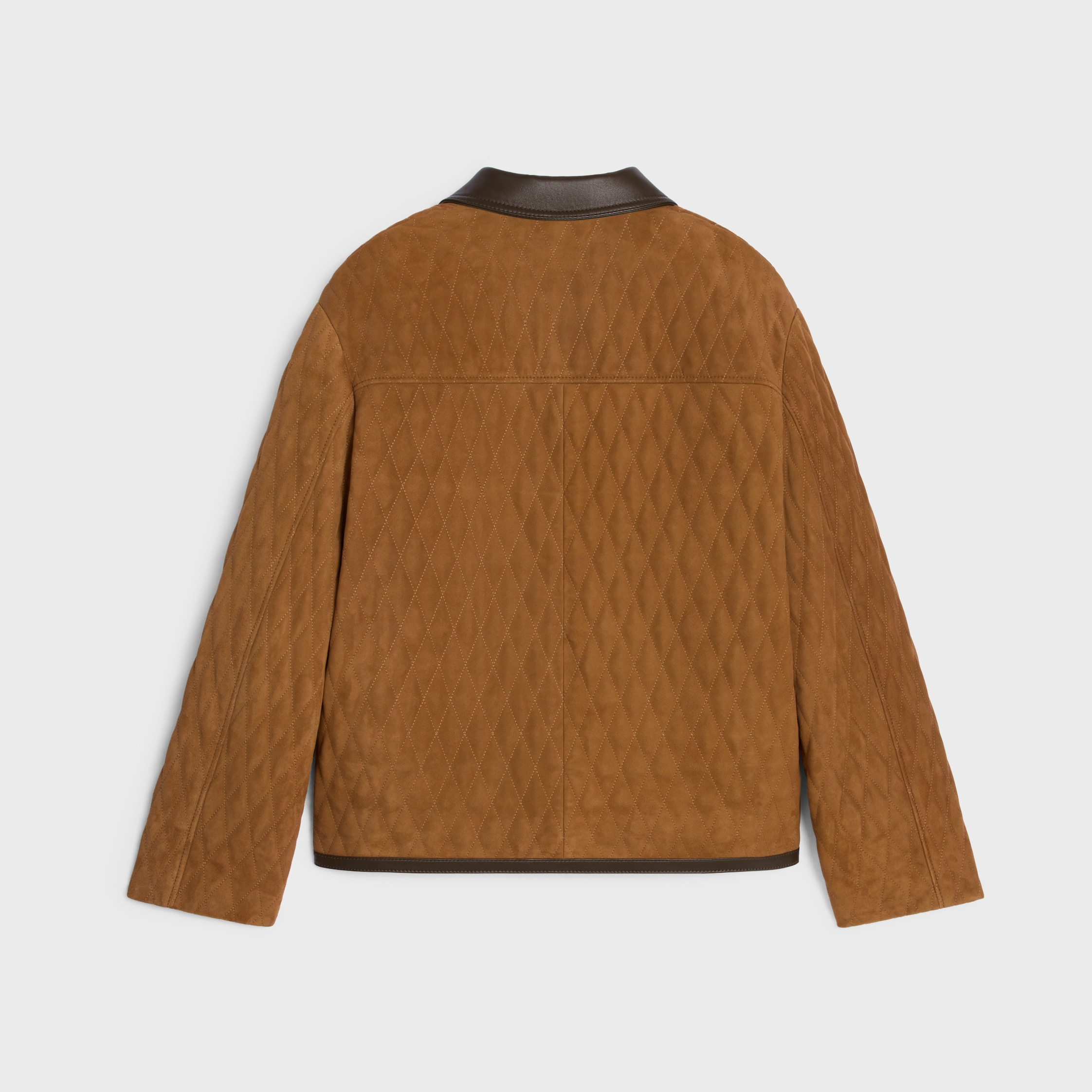 quilted jacket IN suede - 2