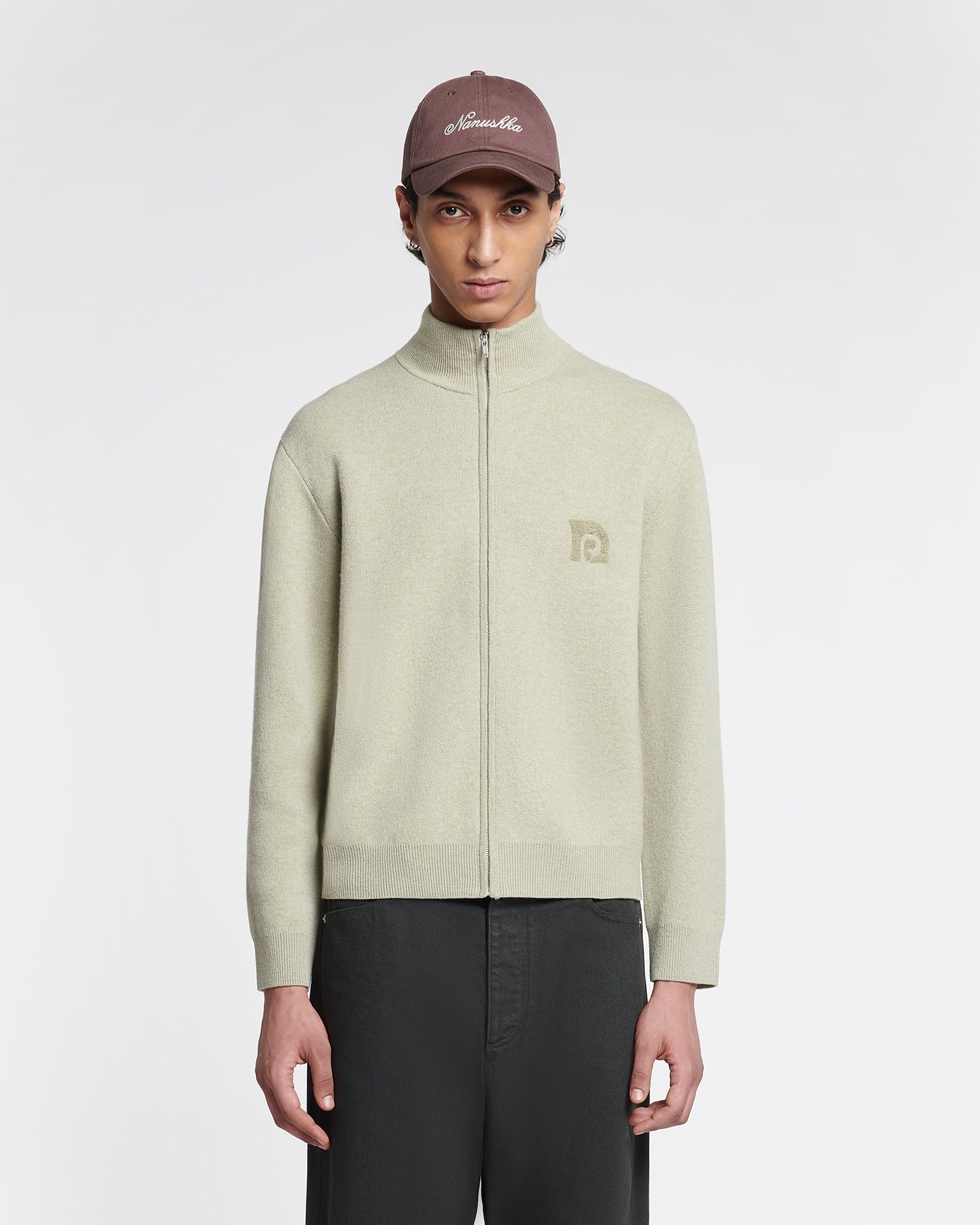 Merino Wool Zip Cardigan - 2