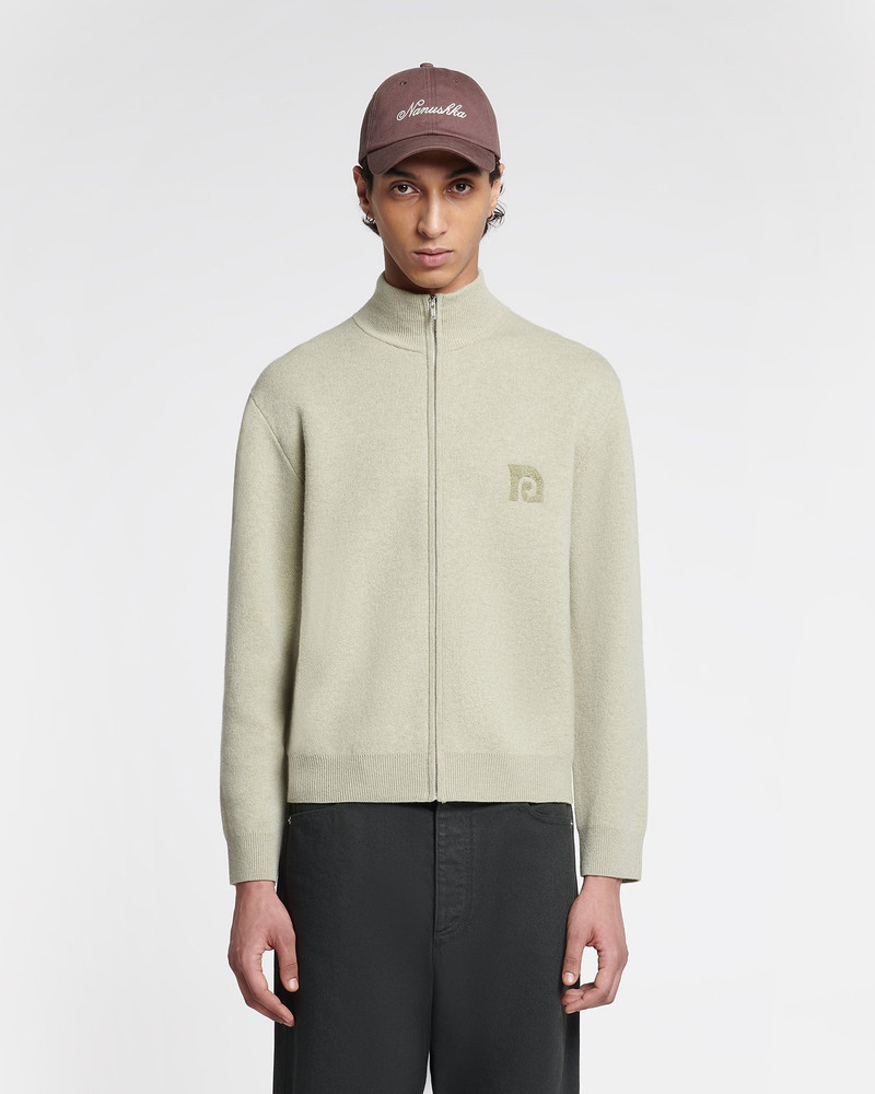 Nanushka Merino Wool Zip Cardigan outlook