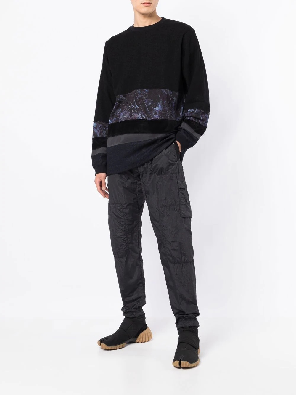 Contrasted Border sweatshirt - 2