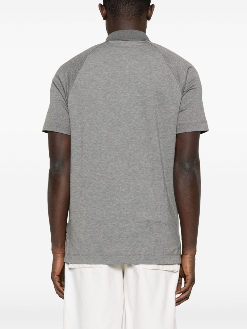 mélange-effect polo shirt 3