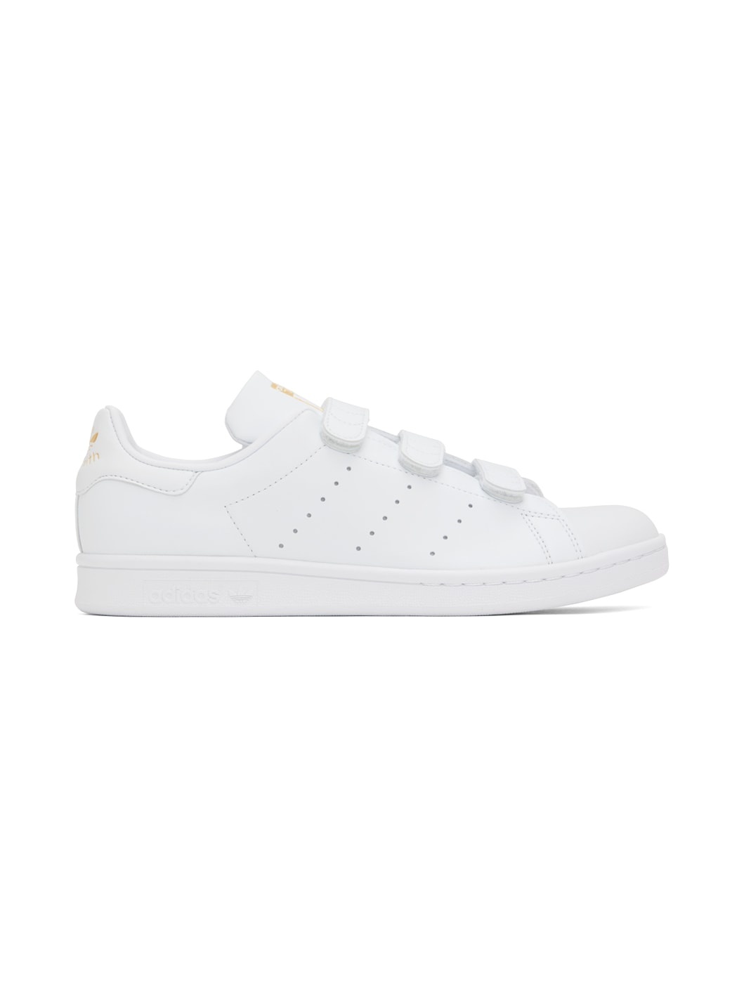 White & Gold Stan Smith Sneakers - 1