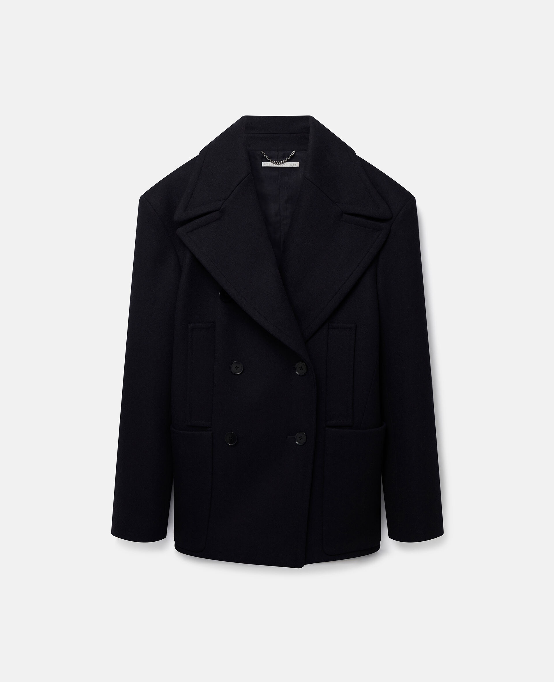 ジャケット Stella McCartney DOUBLE-BREASTED JACKET (650116_3CU7032011) Women Dark chocolate brown Double Breasted Wool Blazer