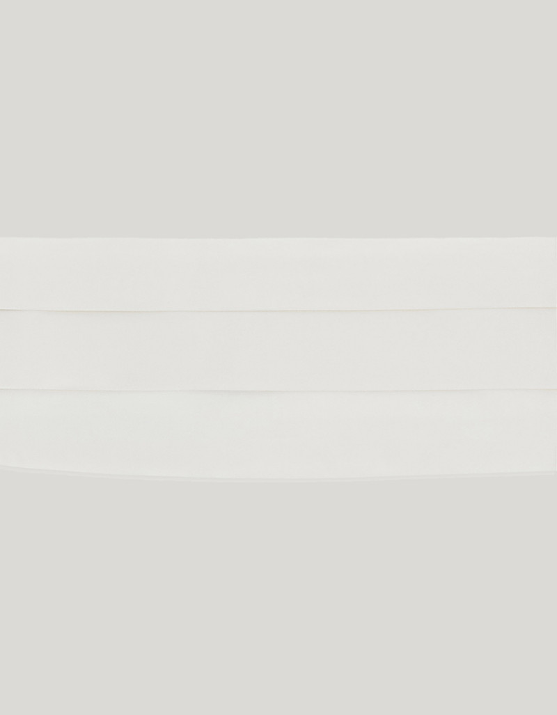 Canali WHITE SILK CUMMERBAND - MEDIUM outlook