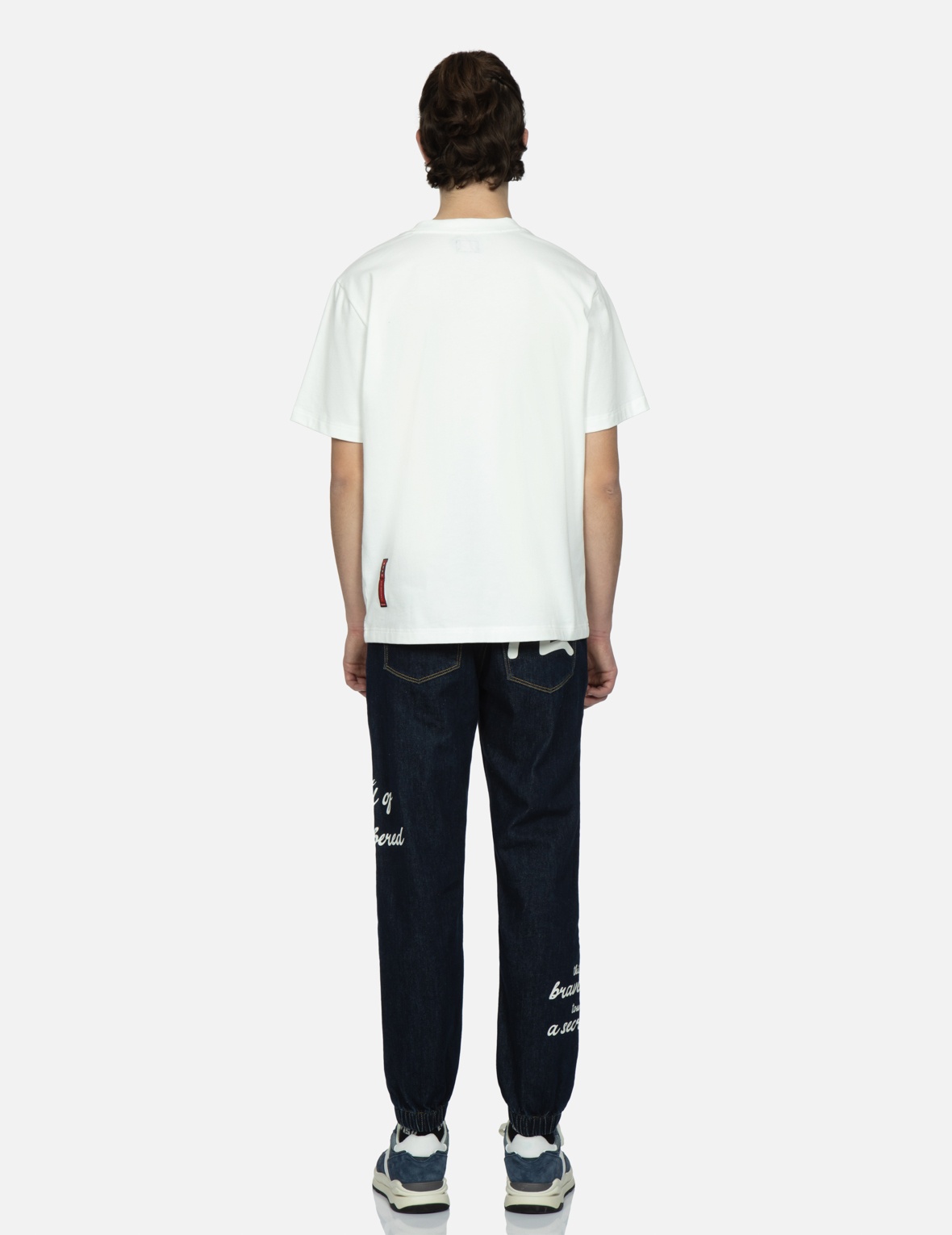 SLOGAN AND SEAGULL PRINT REGULAR-FIT JOGGER PANTS - 5