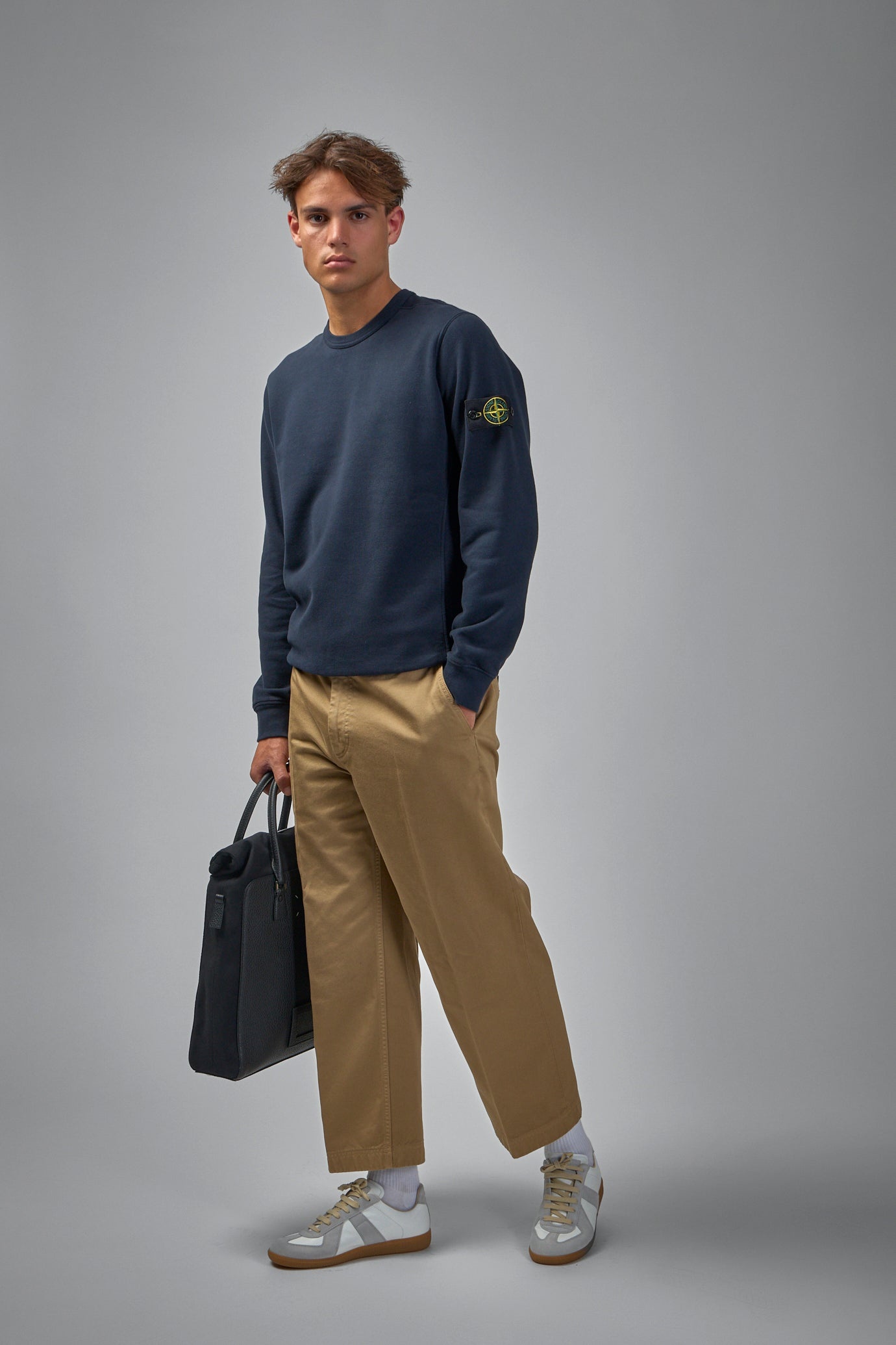 Compass Badge Cotton Sweatshirt - 2