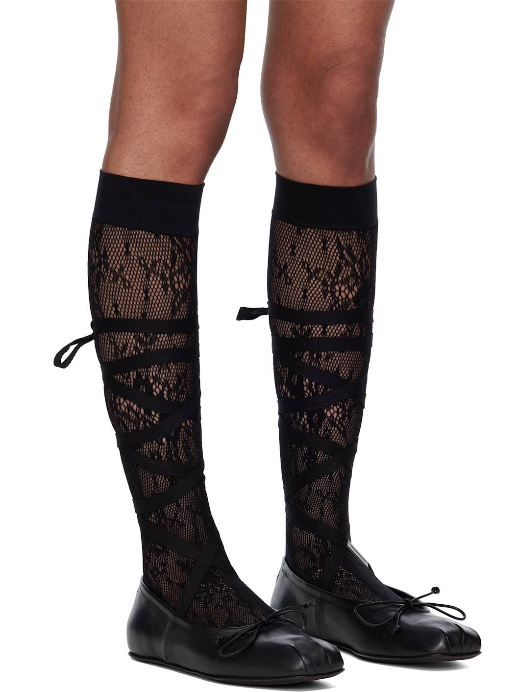Black Una Ballerina Flats - 4