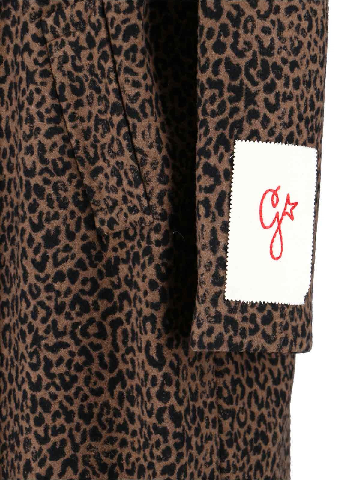ANIMALIER PRINT SINGLE-BREASTED COAT - 3