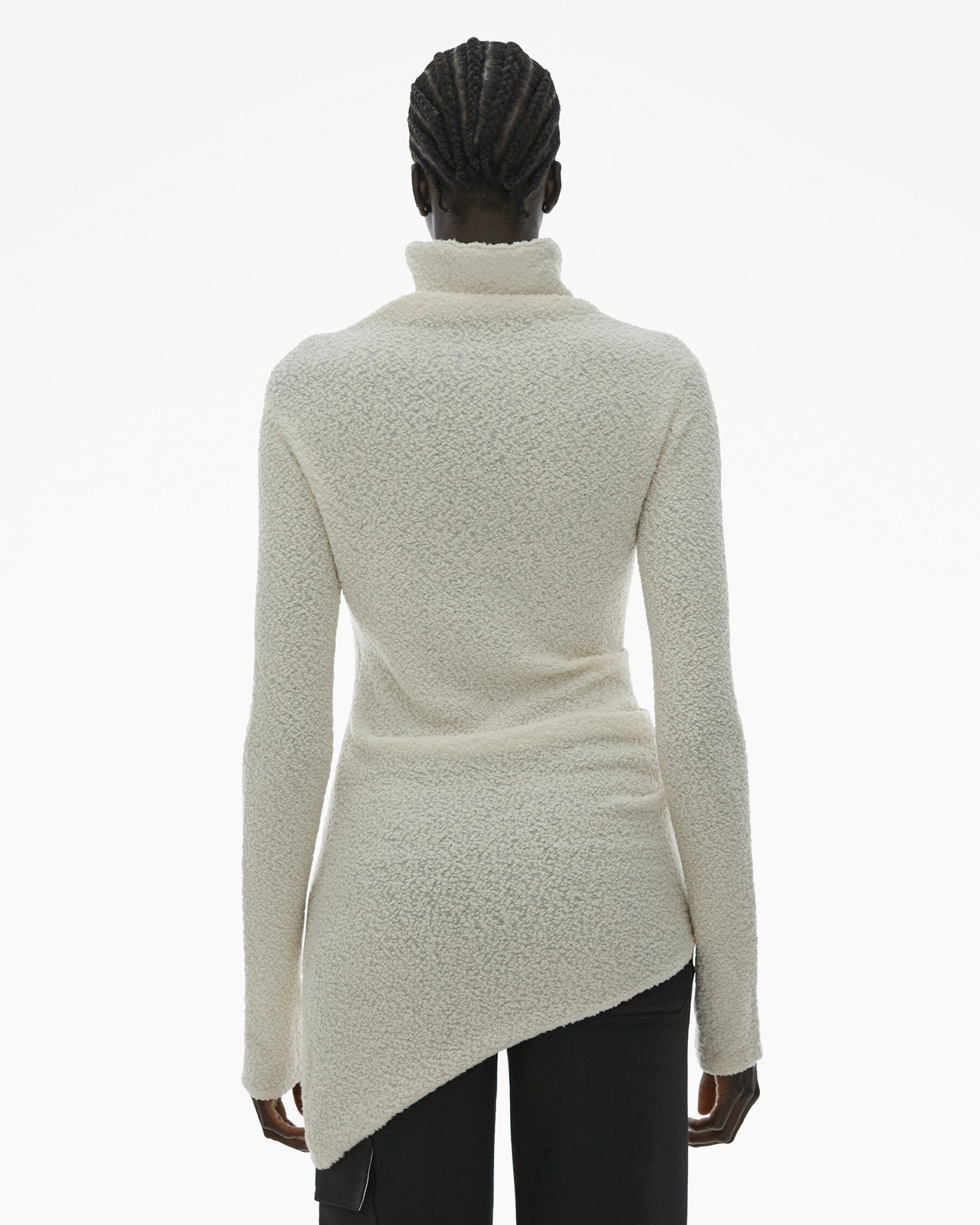 ASYMMETRICAL TURTLENECK SWEATER - 4