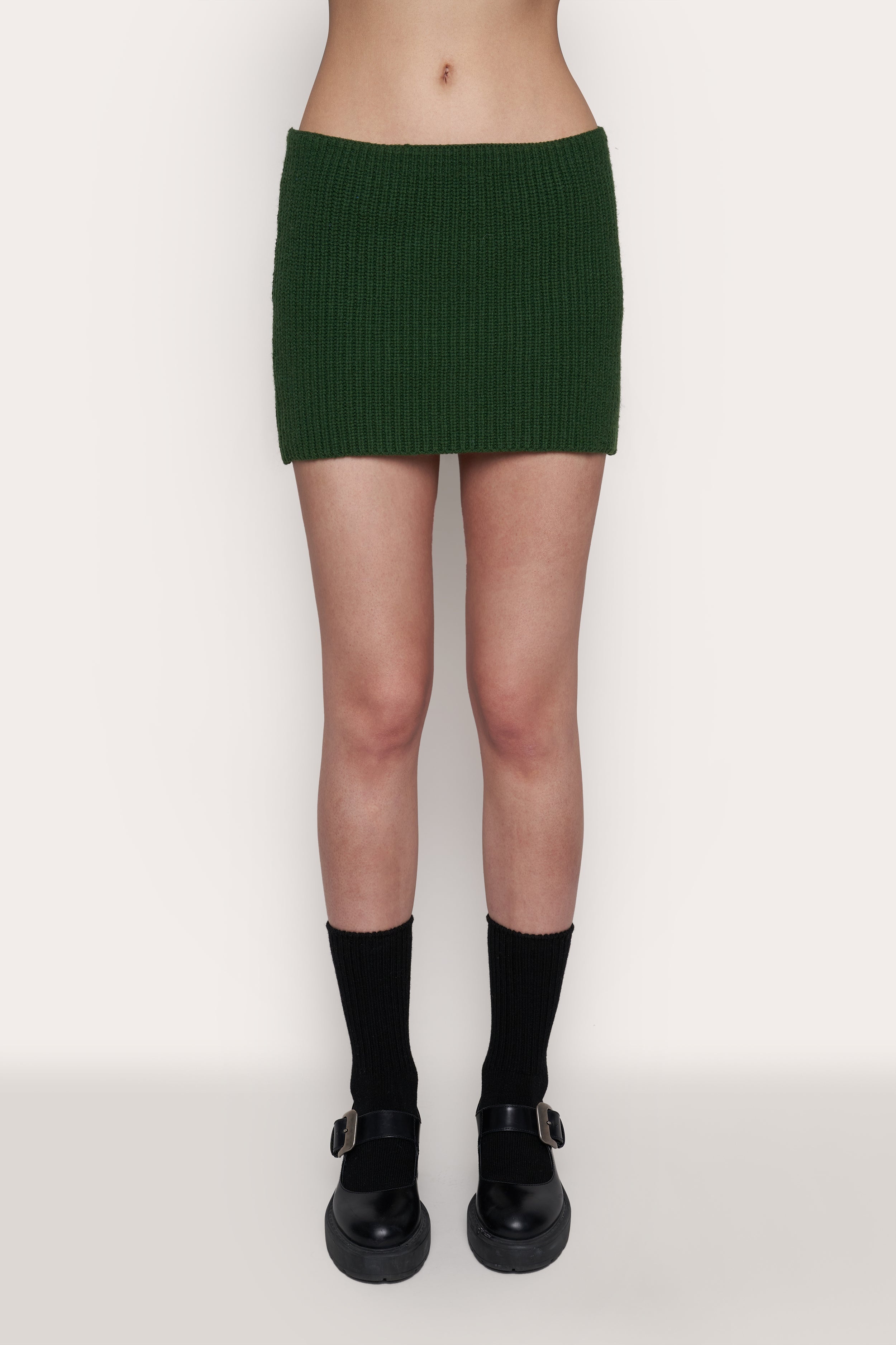 GUIZIO X CHAMPION RIB KNIT MINI SKIRT - 3