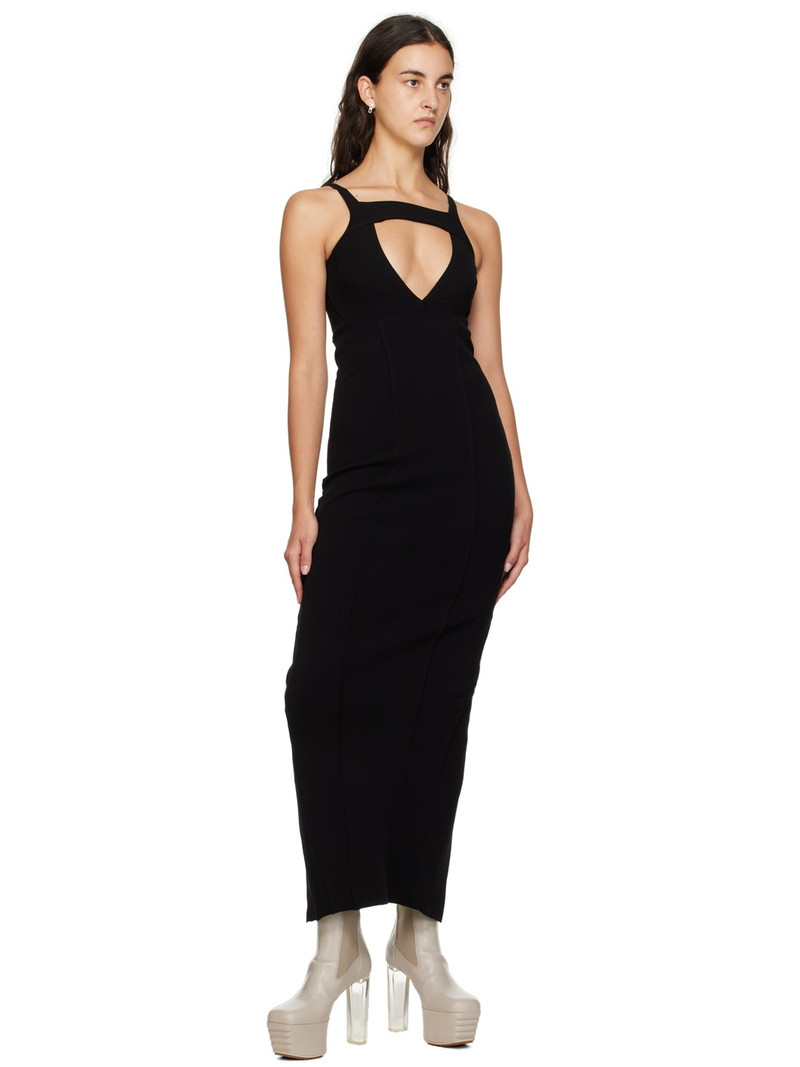 Rick Owens Black Sling Maxi Dress outlook