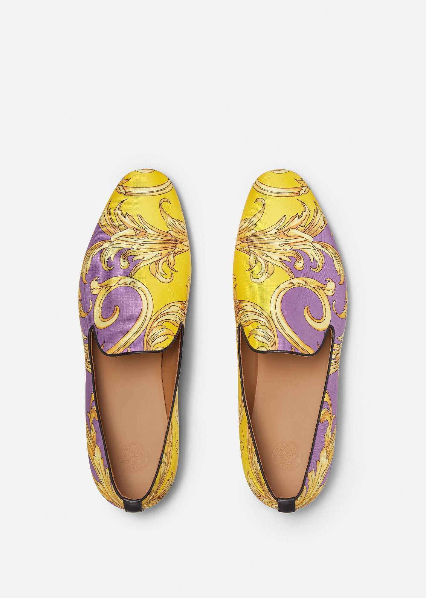 Barocco Goddess Silk Slippers - 5