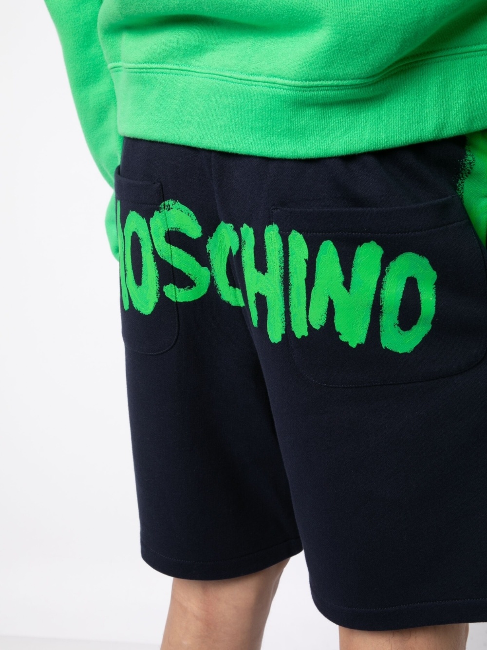 logo-print track shorts - 5
