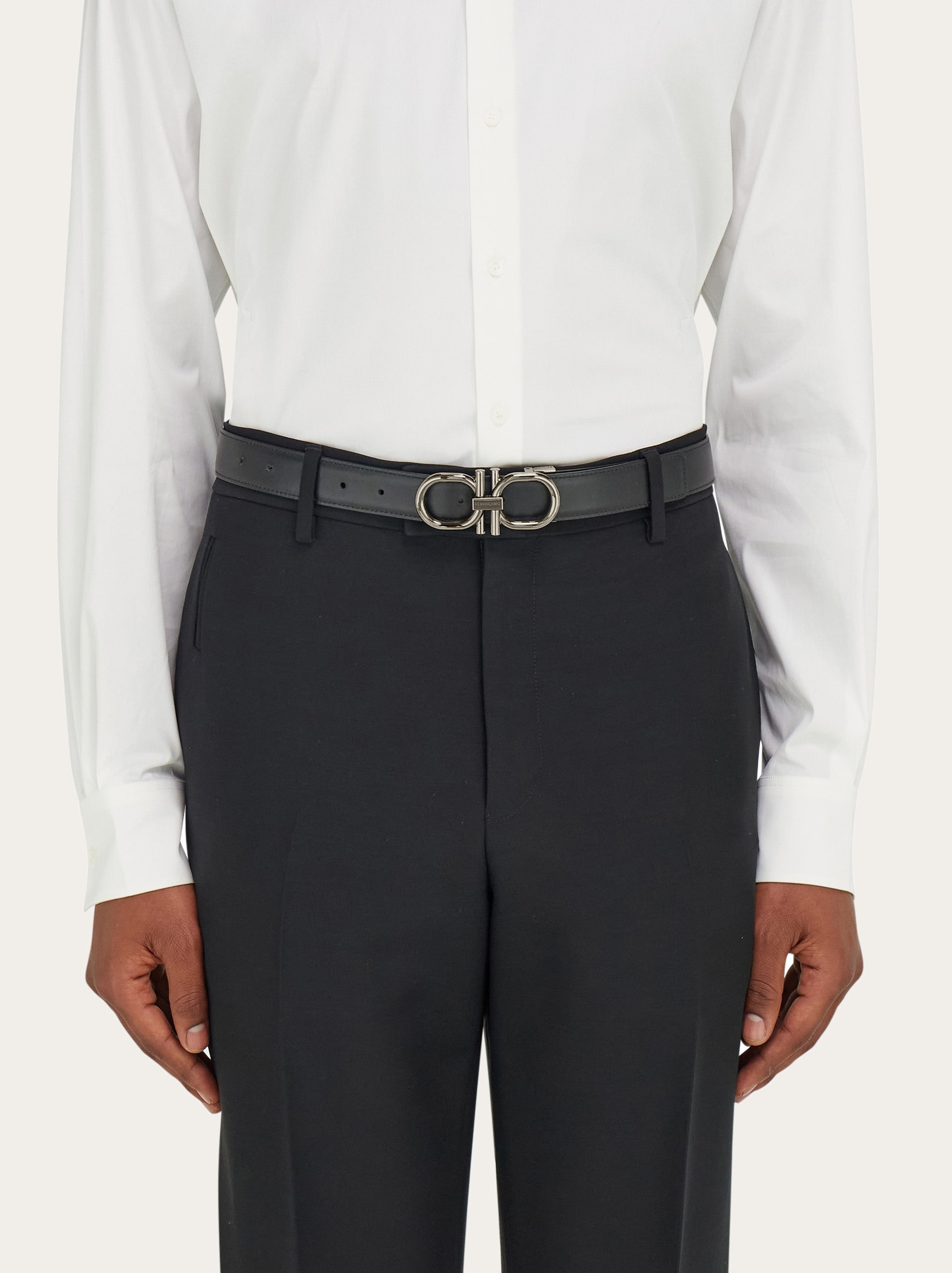 Reversible and adjustable Gancini belt - 4