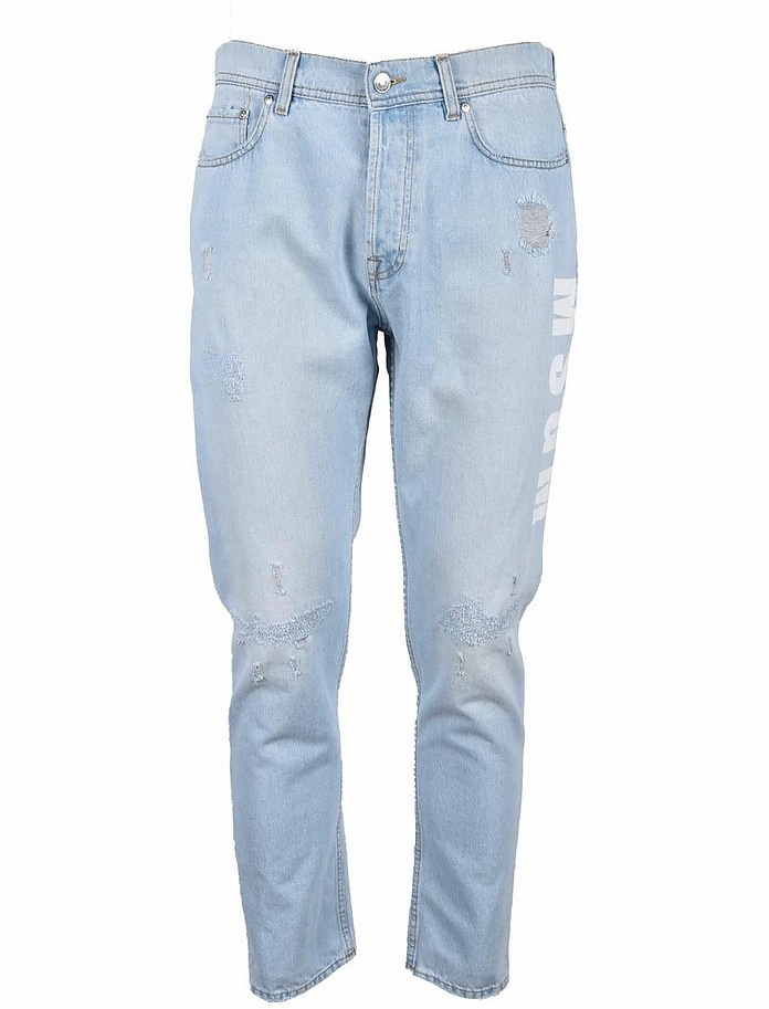 Men's Denim Blue Jeans - 1