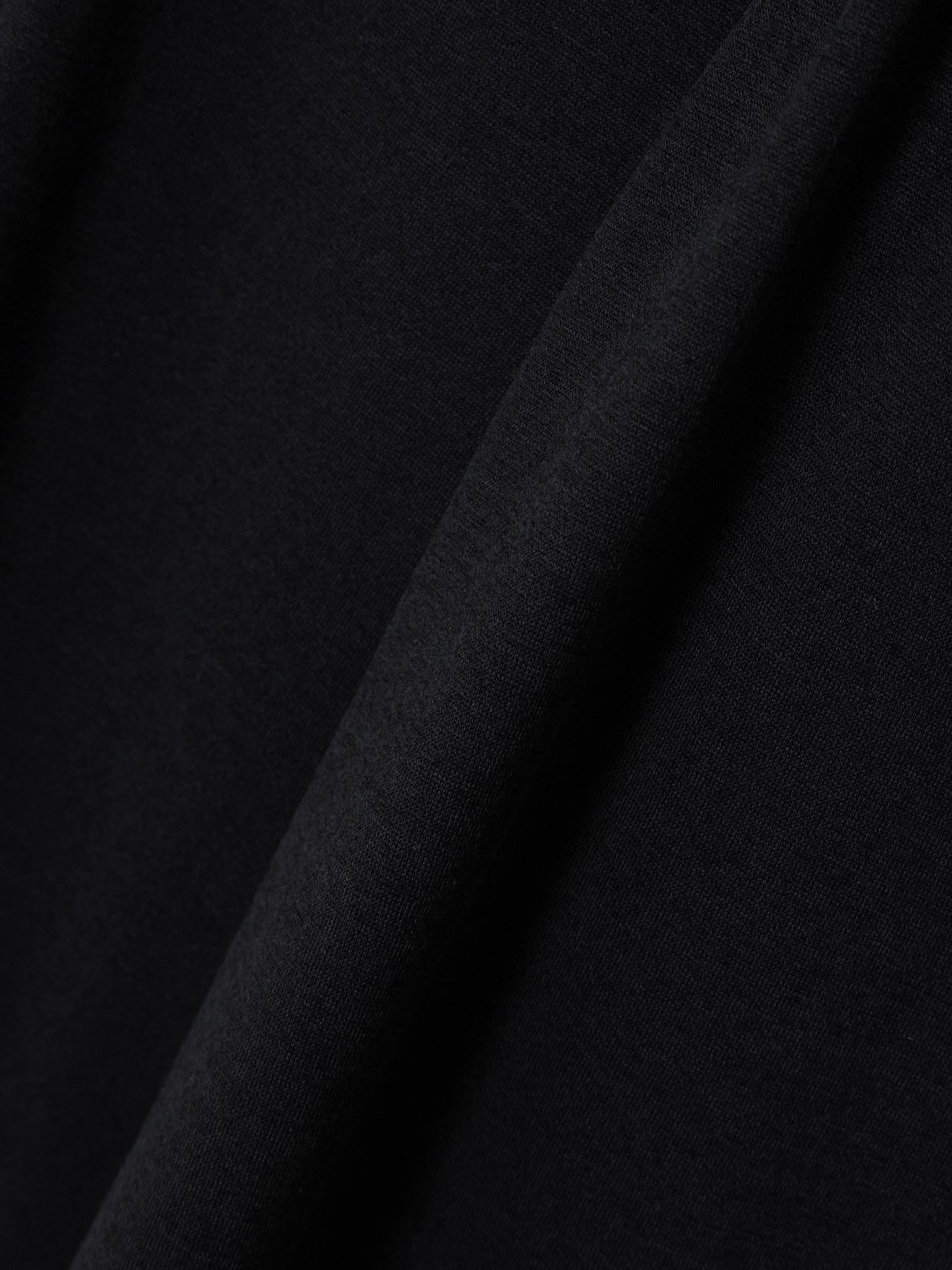 Silk and organic cotton-blend jersey pants Black - 4