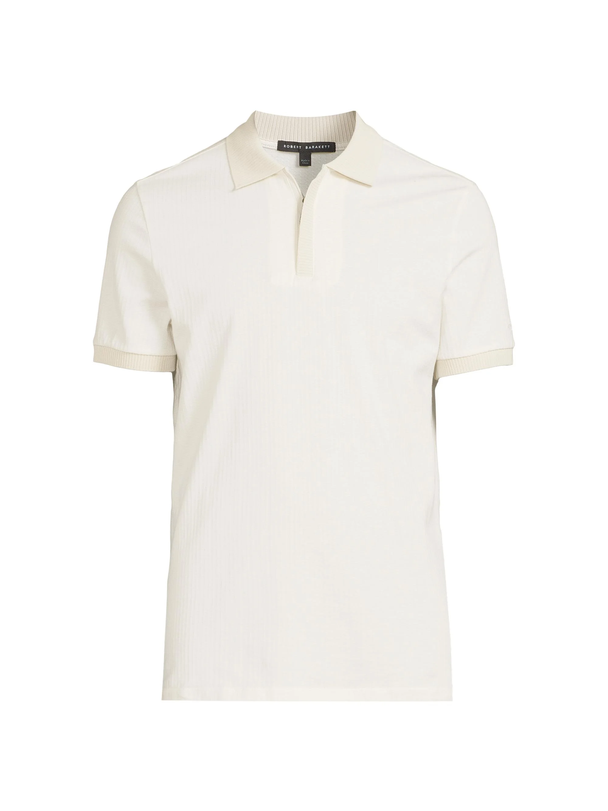 Men's Whistler Covered-Zip Polo Shirt - White - 1