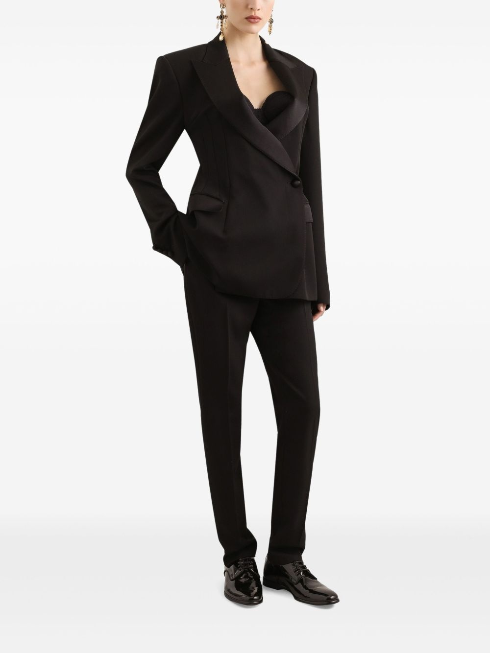 high-waist tailored trousers - 2