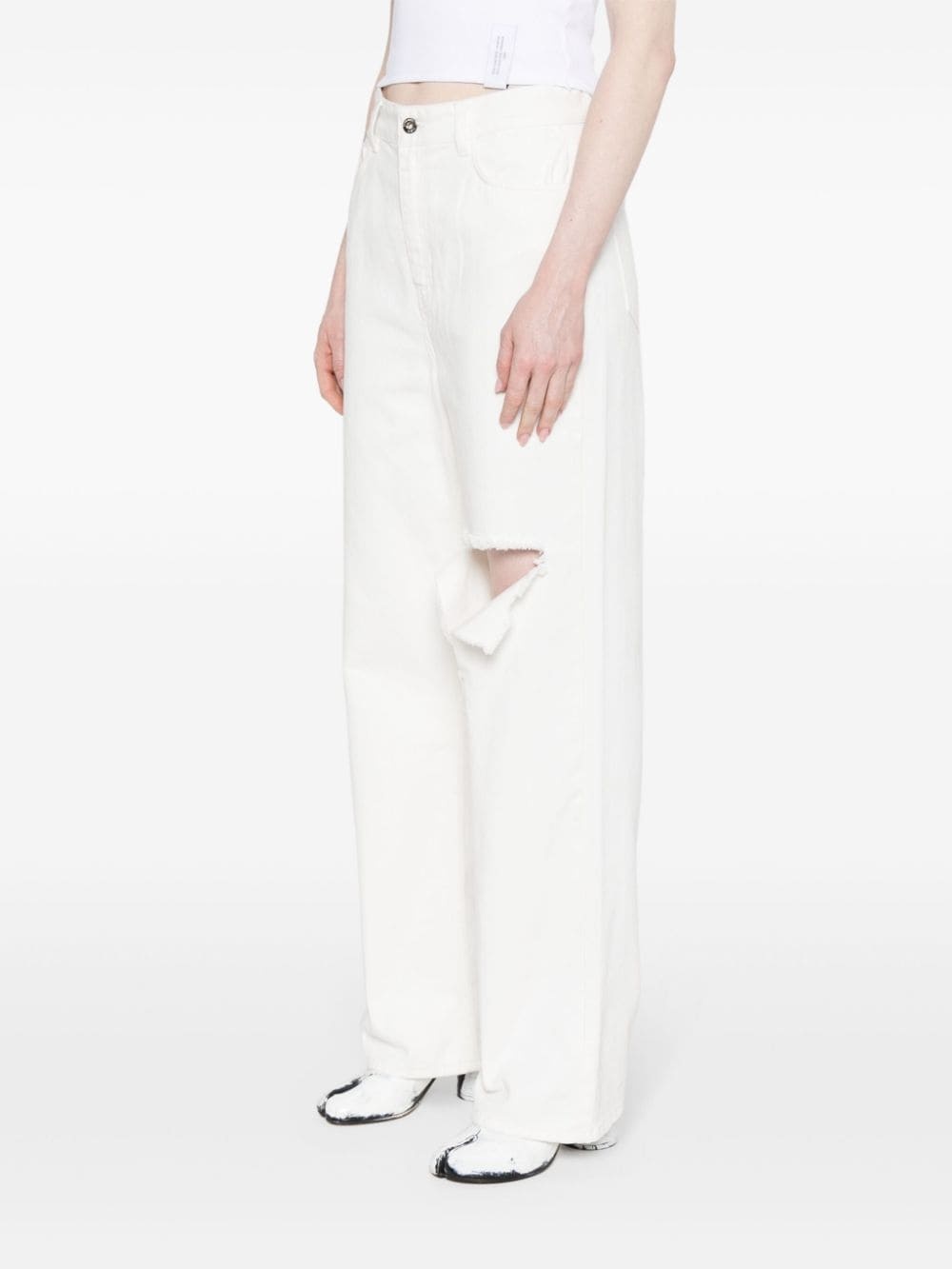 high-rise wide-leg jeans - 3